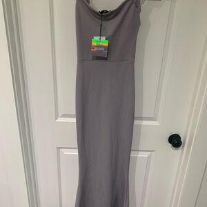 Missguided+ One Shoulder Gray Dress A7. New with tags